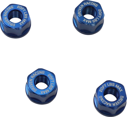 Driven Racing DSN-02-BL Grom 4 Bolt Sprocket Nuts - Blue