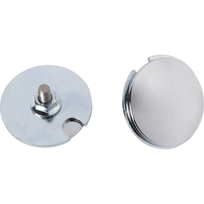 La Choppers LA-9001-02 Fairing Mirror Hole Plugs - Chrome
