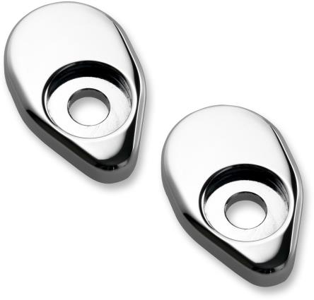 Joker Machine 05-55-4C Adapter Plates for Rat Eye LED Turn Signals - Chrome