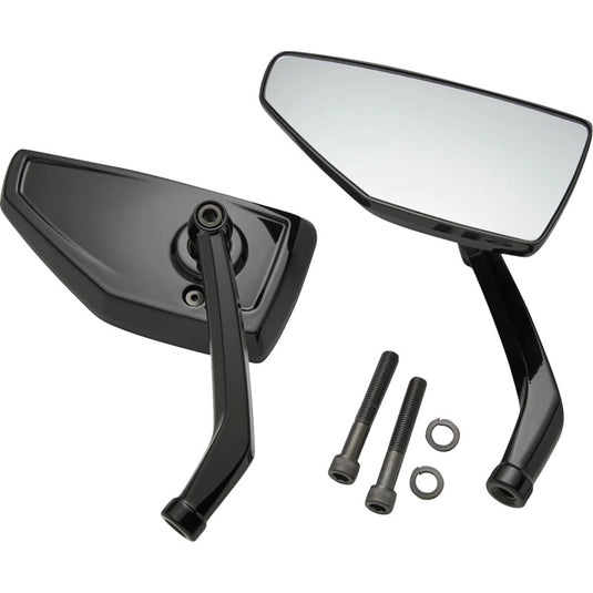 Ciro 55020 Chicane Mirror - Chrome - Black - Left/Right - Pair