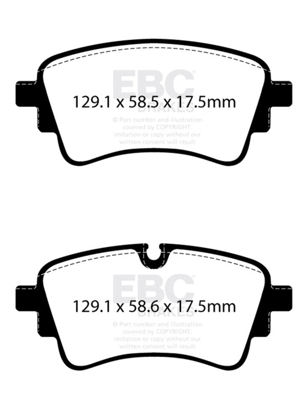 Load image into Gallery viewer, Ebc DP42435R EBC Yellowstuff Brake Pad Sets
