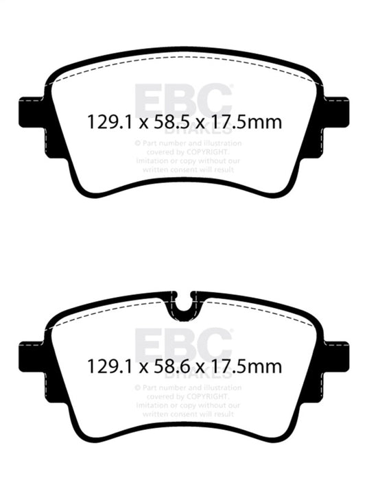 Ebc DP42435R EBC Yellowstuff Brake Pad Sets