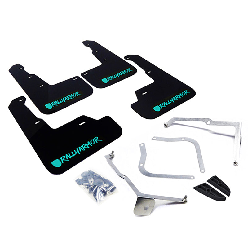 Load image into Gallery viewer, Rally Armor MF32-UR-BLK/TL-X RAL UR Blk Flap/Teal Logo
