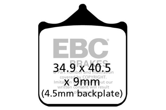 Ebc Powersports FA604/4HH EBC HH Sintered Brake Pads