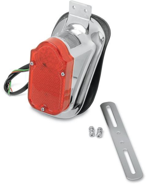 Drag Specialties 2010-0562 Universal Mount Tombstone LED Taillight with License Plate