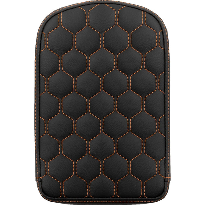 Saddlemen 041149ORA Sissy Bar Pad for Roadsofa HC Seats - Grasvestone with Orange Stitching