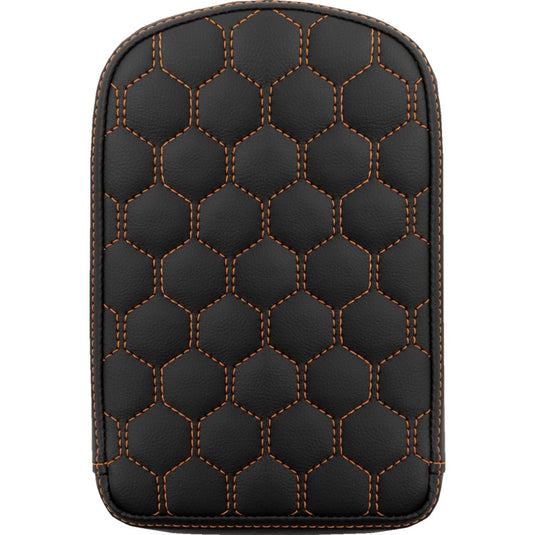 Saddlemen 041149ORA Sissy Bar Pad for Roadsofa HC Seats - Grasvestone with Orange Stitching