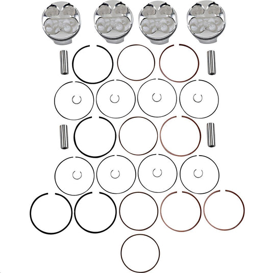 J.E. Pistons 255720 FSR Piston Kit - 2.00mm Oversize to 69.00mm, 13.0:1 Compression