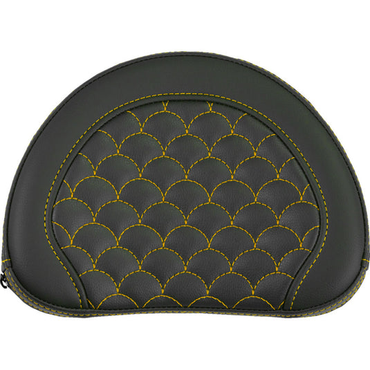 Saddlemen 051320907 Contoured Sissy Bar Pad for Roadsofa DS Seats - Gold Stitching