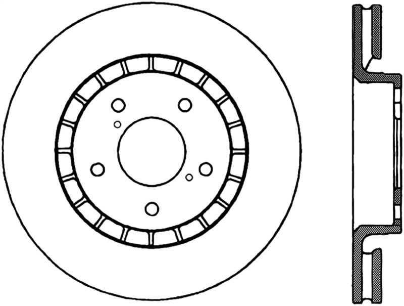 Load image into Gallery viewer, Stoptech 127.44137R ST Slot &amp; Drill Brake Rotors
