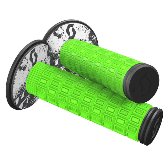 Scott Usa 269305-4376 Mellow ATV Grips - Neon Green/Black