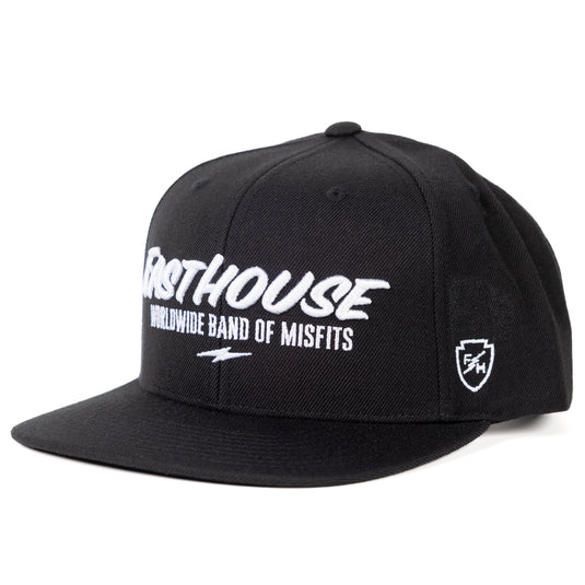 Fasthouse Enterprise Hat (One Size Fits All, Black)