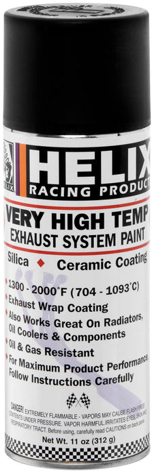 Helix Racing Products 165-1020 High-Temperature Exhaust Paint - Black