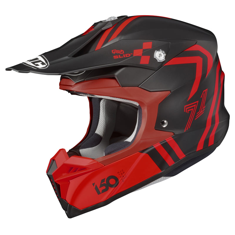 HJC i50 Hex Helmet Semi-Flat Red (MC-1SF) Red