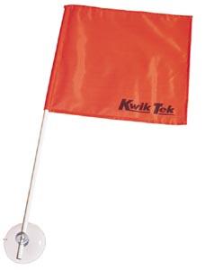 Kwik Tek SAF-1 Stik-A-Flag Skier Down Flag with Pole & Suction Cup