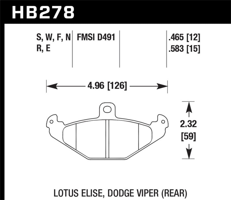 Load image into Gallery viewer, Hawk Performance HB278F.583 HAWK HPS Brake Pad Sets

