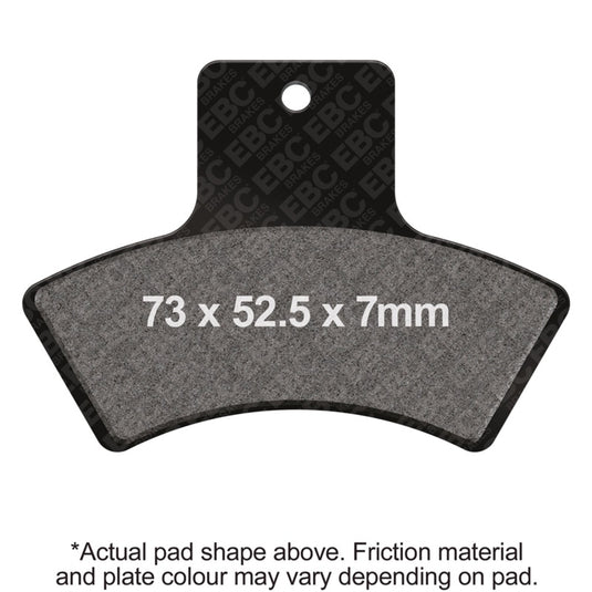 Ebc Powersports FA270R EBC R Sintered Brake Pads