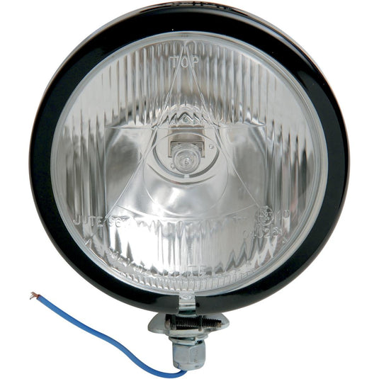 Drag Specialties 2001-0559 Late-Style 4 1/2in. Halogen Spotlamp - Gloss Black with Stud Mount