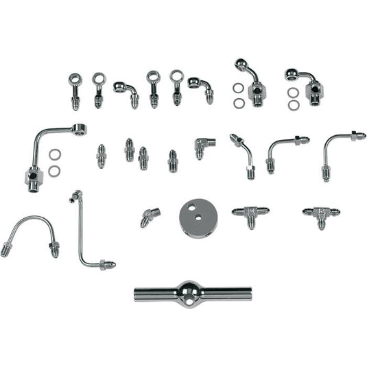 Drag Specialties 1742-0120 12mm Banjo x AN-3 Male Straight