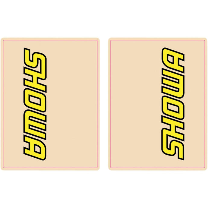 Flu Designs Inc. 01013 Upper Fork Showa Decal - Yellow/Black