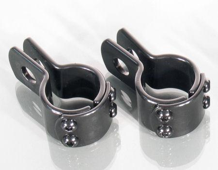 Rivco Products CLMP1BK Highway Peg Mounting Clamps - 1in.