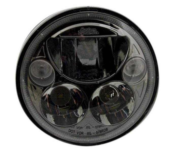 Custom Dynamics CDTB-7-B 7in. TruBeam LED Headlamps and Passing Lamps - Round - Black