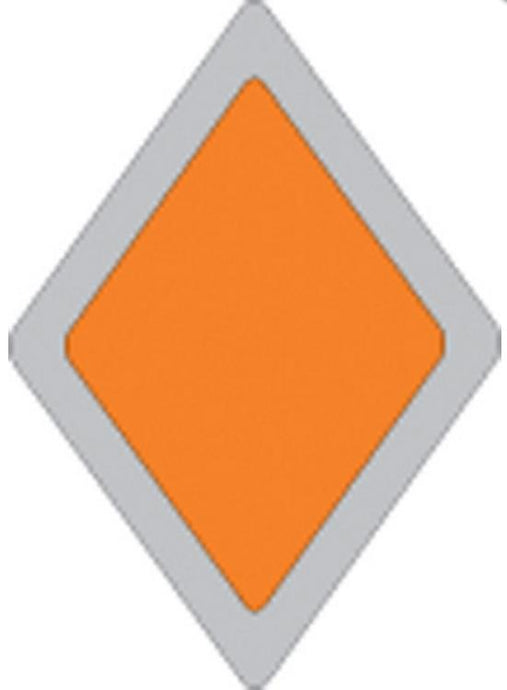 Voss 264 RB OR 5x7in. Snowmobile Trail Sign - Reflective Blank (Orange)