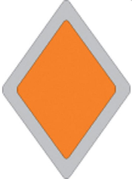Voss 264 RB OR 5x7in. Snowmobile Trail Sign - Reflective Blank (Orange)
