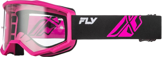 Black/Pink / Clear Lens