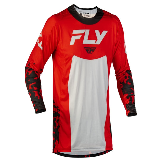 Fly Racing Lite Flake Jersey (XX-Large, Red/Gray/Black)