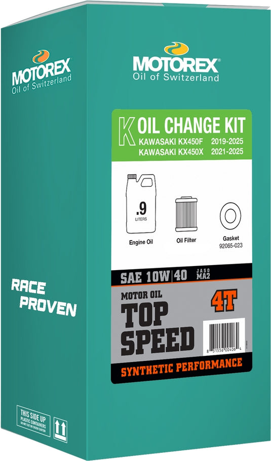 Motorex 311248 Top Speed Oil Change Kit - 0.90L -10W/40