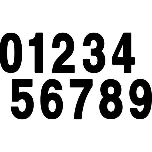 Factory Effex 02-4343 Pro Numbers 7in. - No. 3 - Black