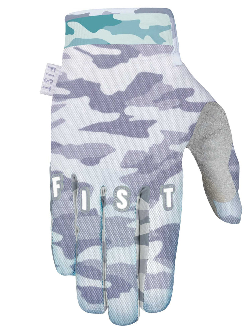 Load image into Gallery viewer, Fist Handwear Breezer Snow Camo Hot Weather Gloves (X-Small, Gray)
