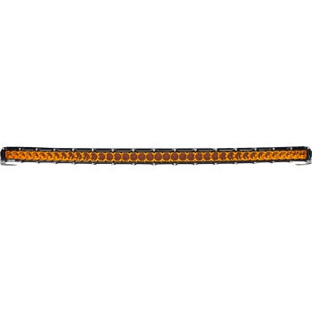 Heretic Studio 54010 6-Series Light Bar - 40in. (45in. x 2in. x 1.5in.) - Black Flood Light - Curved with Amber Lens