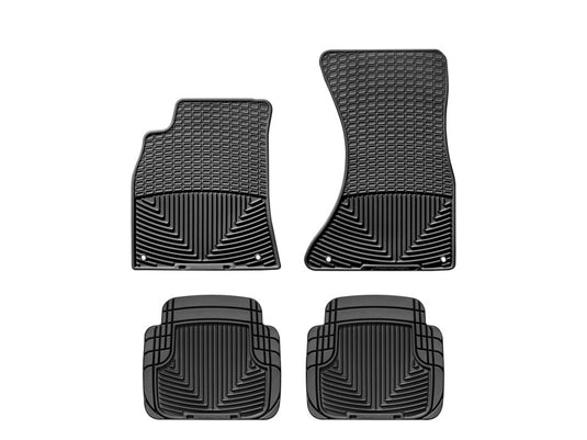Weathertech W111-W50 WT Rubber Mats - Front - Blk