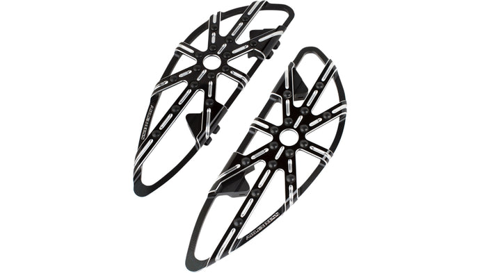 Arlen Ness 410-005 10-Gauge Driver Floorboard - Black