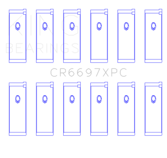 King Engine Bearings CR6697XPCSTDX KING Performance Rod Bearings