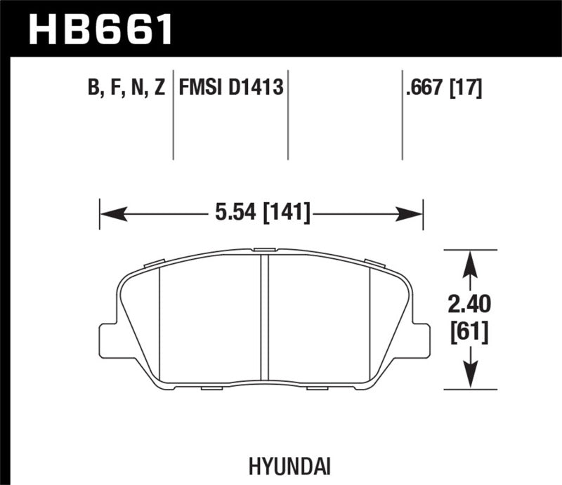Load image into Gallery viewer, Hawk Performance HB661F.667 HAWK HPS Brake Pad Sets
