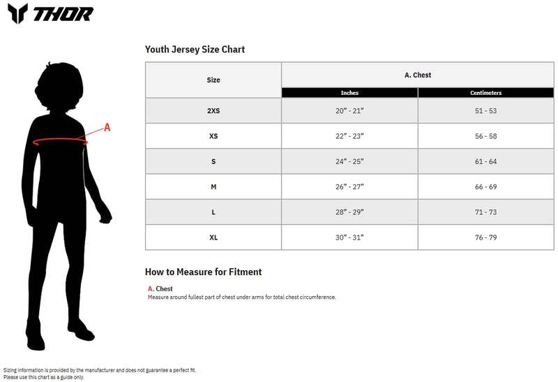 Load image into Gallery viewer, Thor Sportmode Synth Youth Jersey (X-Large, Black)
