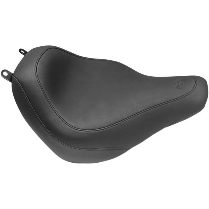 Mustang 75882 Wide Tripper Solo Seat - Smooth - Black