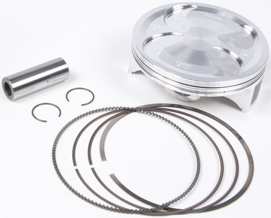 Vertex 24461A Forged Big Bore Piston Kit (470cc) - 2.00mm Oversize to 100.95mm, 12.8:1 Compression