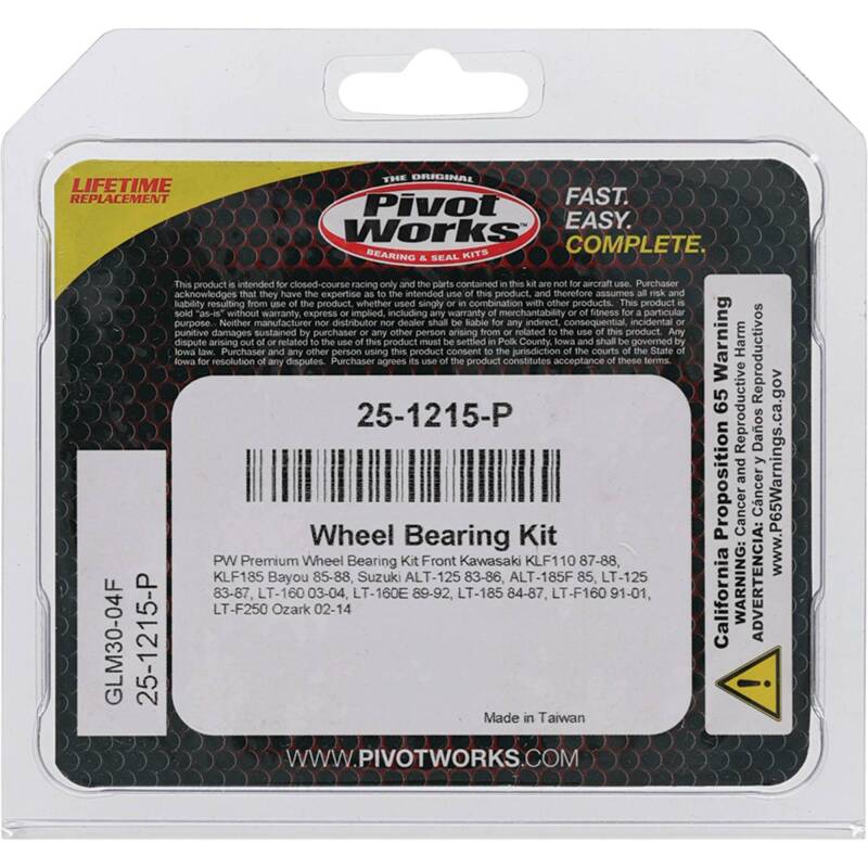 Load image into Gallery viewer, Pivot Works 25-1215-P PIV Wheel Bearing Kit
