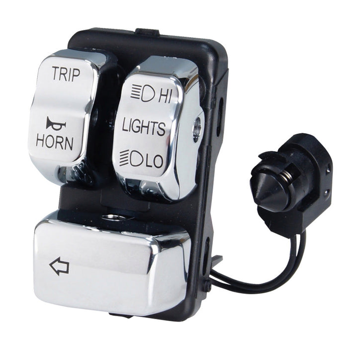 Drag Specialties 0616-0386 Canbus Handlebear Switch - Left - Chrome