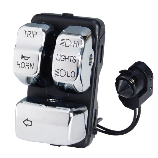 Drag Specialties 0616-0386 Canbus Handlebear Switch - Left - Chrome