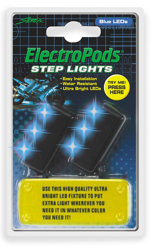Street Fx 1043042 Electropods Step Lights - Blue/Black