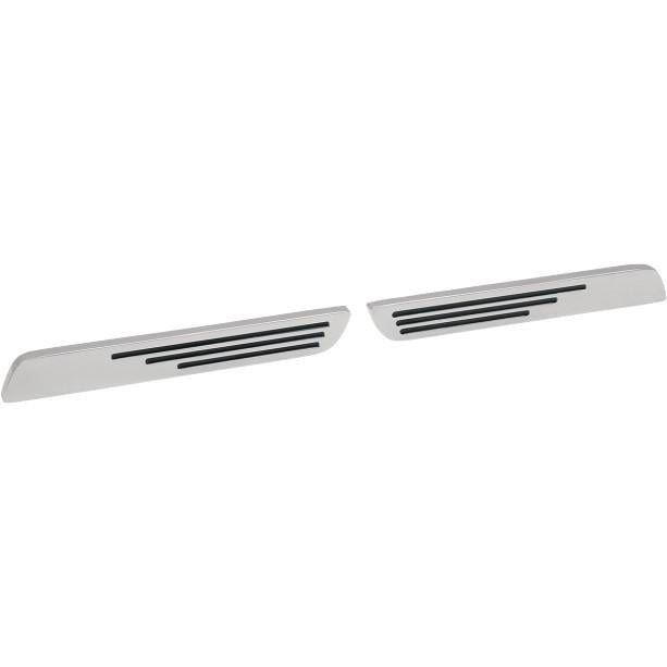 Drag Specialties 3501-0013 Saddlebag Latch Inserts - Ball-Milled Die-Casting - Chrome