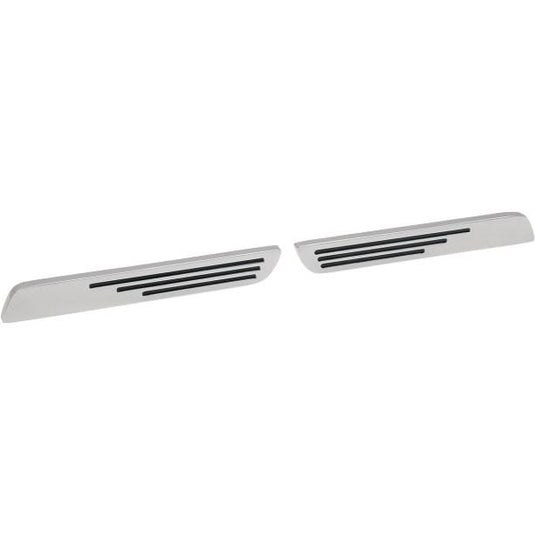 Drag Specialties 3501-0013 Saddlebag Latch Inserts - Ball-Milled Die-Casting - Chrome