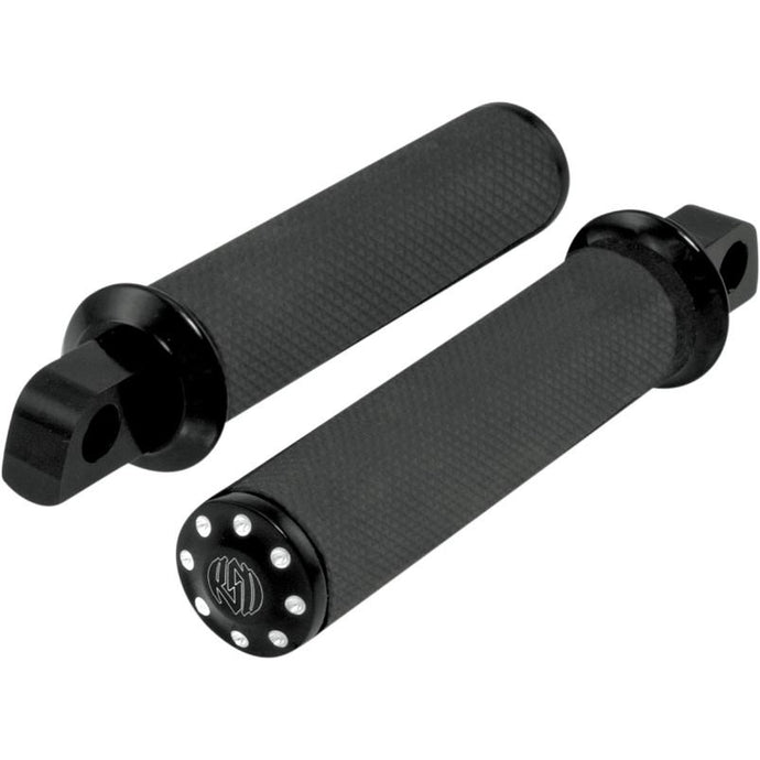 Rsd 0035-1088-BM Tracker Footpegs with Straight Male Mounts - Contrast Cut