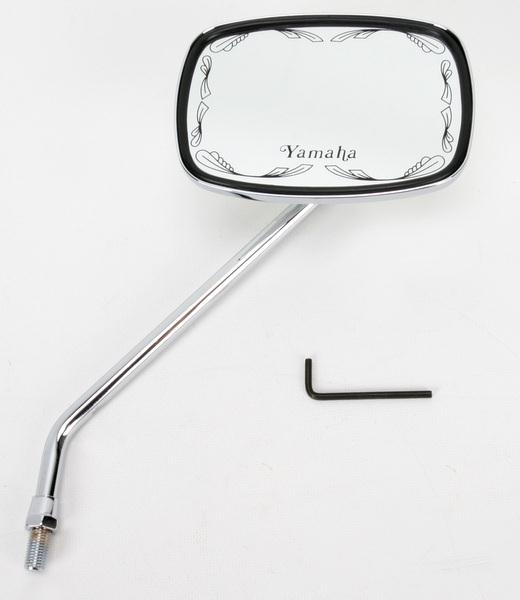 Emgo 20-21773 Universal Scrolled Mirror - Yamaha - 10mm Thread - Left