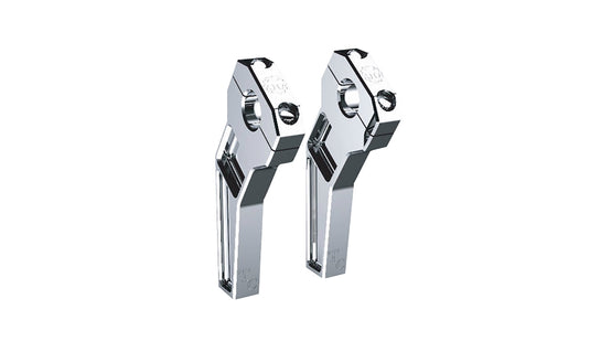 Todds Cycle TD-R22-06 1-1/8in. Pullback Handlebar Riser Kit - 6in. Rise - Chrome